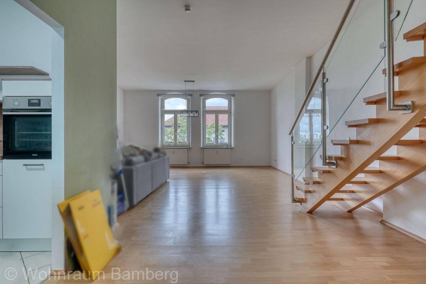 Helle 3-Zimmer-Maisonette mit Balkon – ruhig gelegen im 3. Obergeschoss mit Aufzug (L#5), 96052 Bamberg (Bamberg Gartenstadt Hirschknock Kramersfeld)