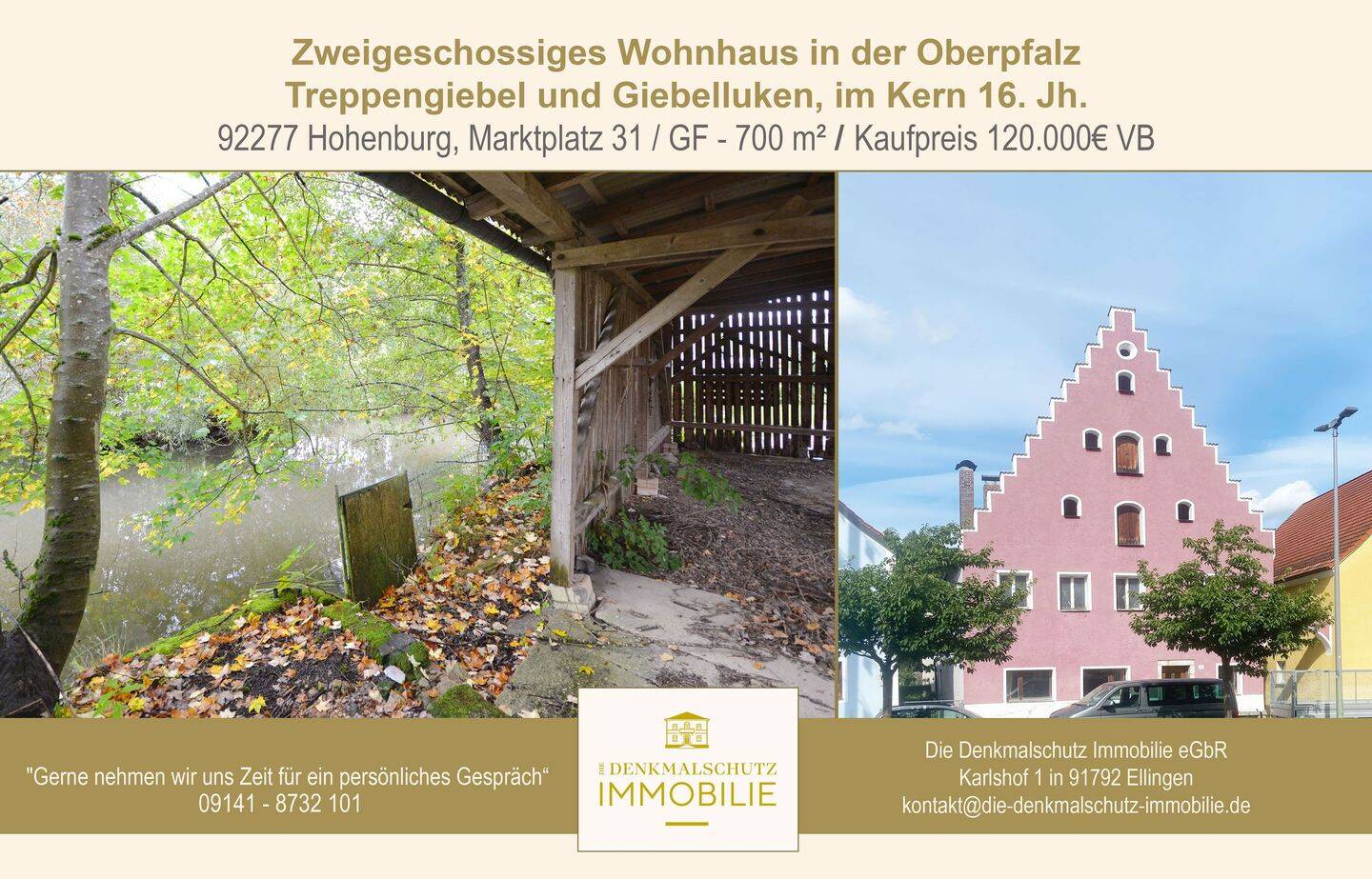 Zweigeschossiges Wohnhaus in der Oberpfalz, 92277 Hohenburg