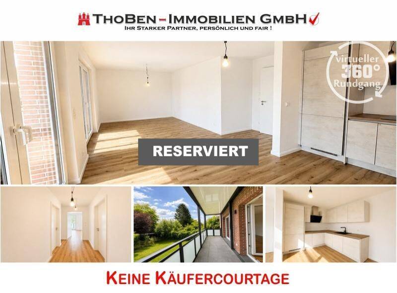 RESERVIERT !!! Stilvolle Neubau-Eigentumswohnung mit großem überdachten Balkon und 2 Tiefgaragenplätzen !!!, 24558 Henstedt-Ulzburg