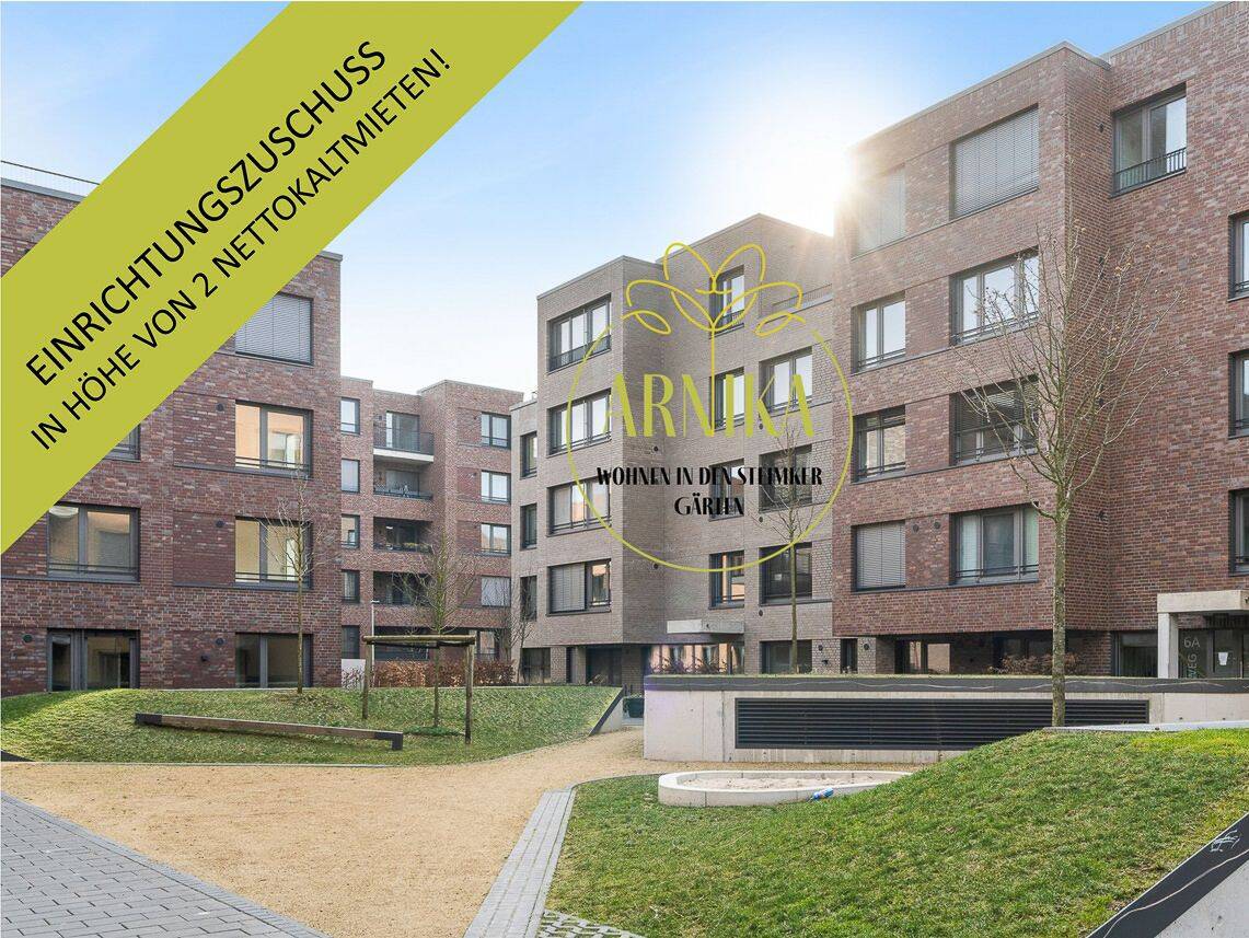 Erlass der ersten 2 Kaltmieten – 2-Zimmer-Terrassenwohnung in den Steimker Gärten, 38446 Wolfsburg