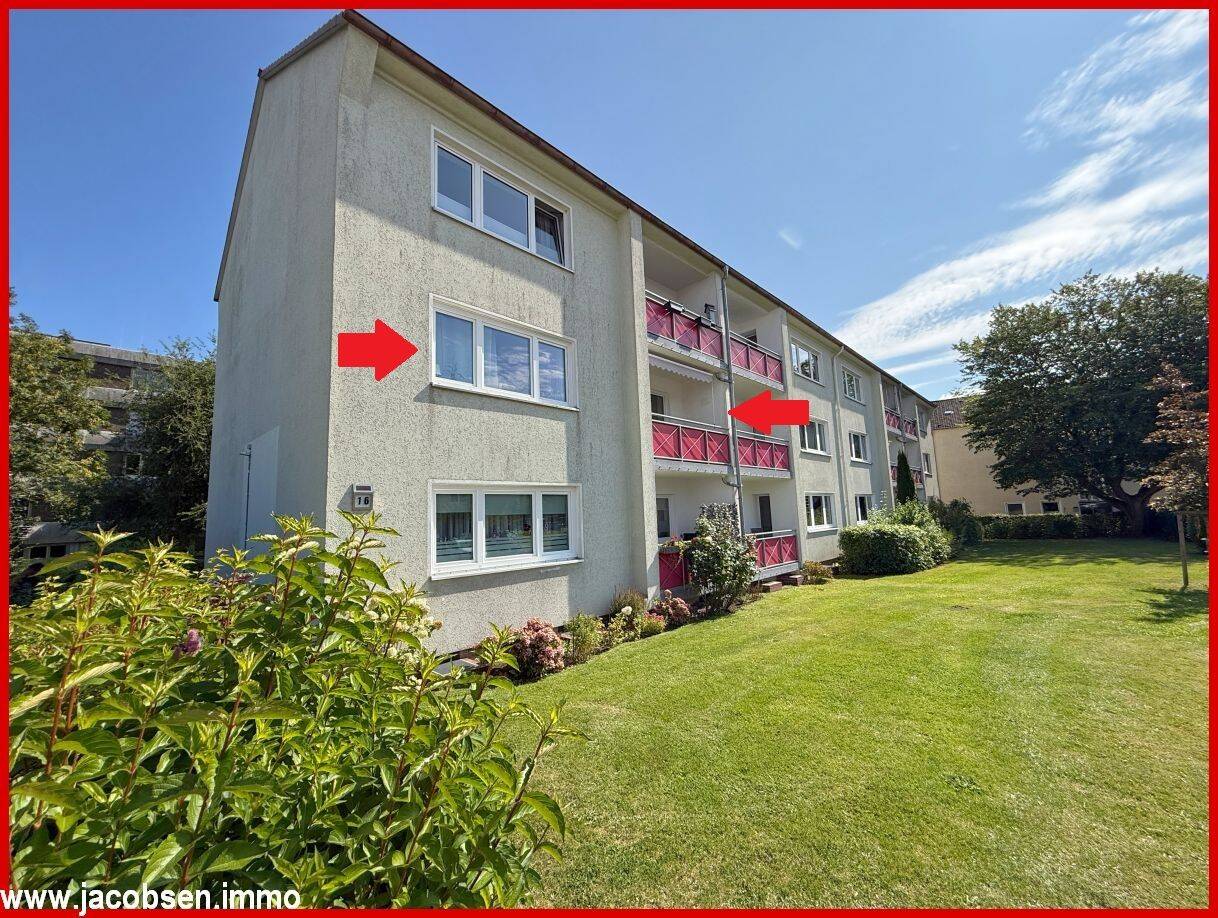 Zentral wohnen, Ruhe genießen – 3 Zimmer mit sonniger Westloggia, 24837 Schleswig