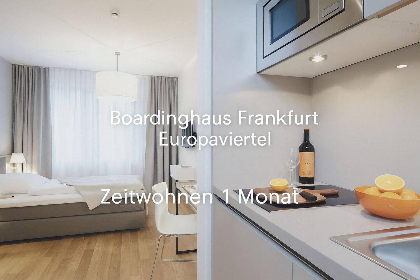 Boardinghaus Frankfurt Europaviertel – möblierte Apartments ab 1 Monat mieten, 60327 Frankfurt am Main (Gallus Gutleutviertel Westend-Süd)