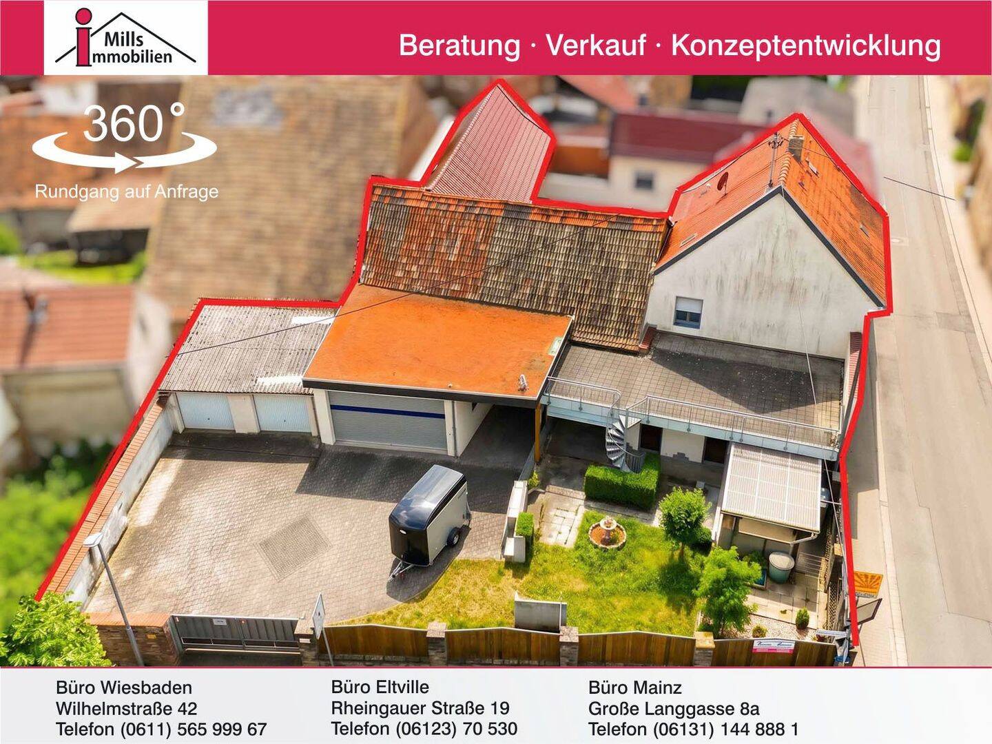 Top Einfamilienhaus mit 2 Terrassen, schönem Garten, Scheune und großem Hof, 55546 Pfaffen-Schwabenheim