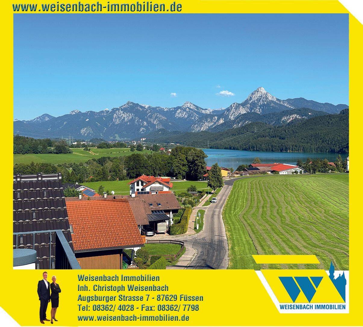 Exklusive Ausstattung in sonniger Premiumlage trifft unverbaubaren Berg-, See- und Schlossblick, 87629 Füssen
