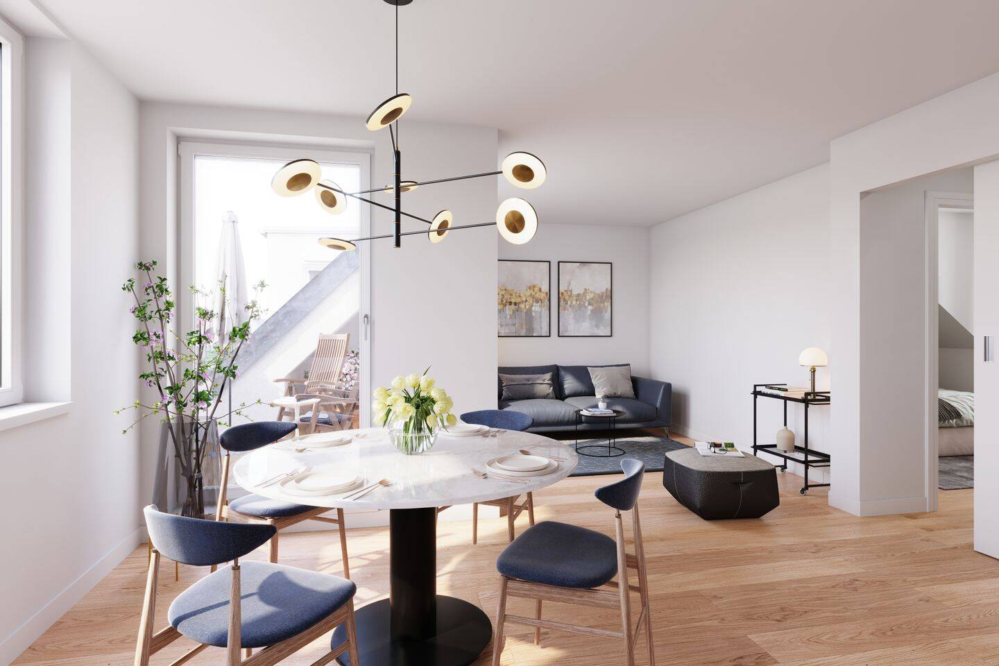 Wohnen mit Weitblick: Helle 2-Zimmer-Wohnung mit Dachterrasse, 12489 Berlin (Treptow-Köpenick)