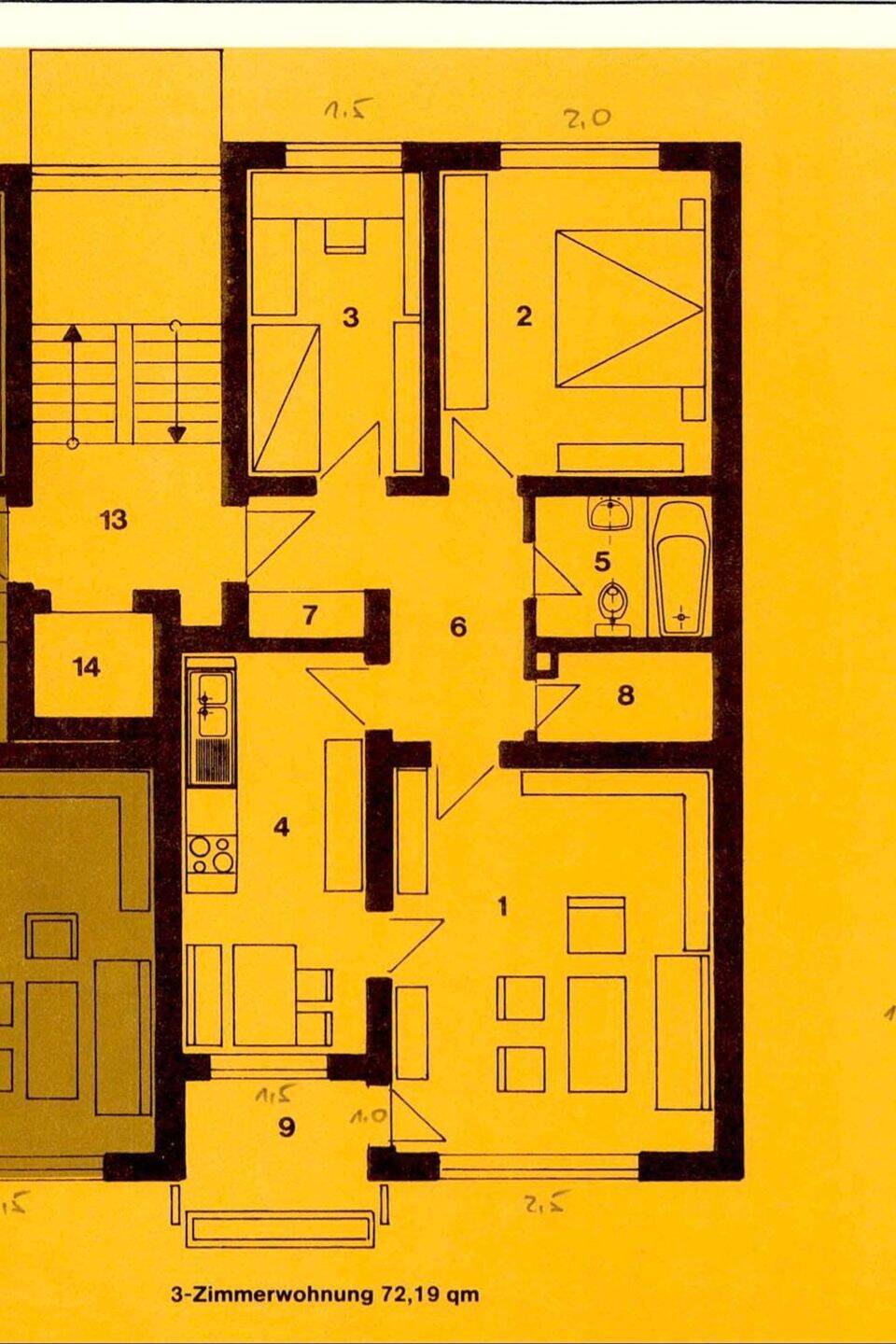 Frisch Sanierte 3-Zimmer Wohnung mit Balkon, 90425 Nürnberg