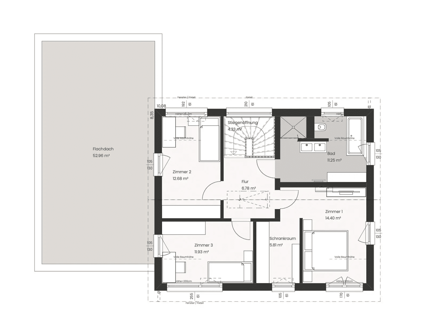 Elegante Stadtvilla im skandinavischen Design: Großzügiges Familiendomizil mit 183 m² Wohnfläche und zwei einladenden Terrassen, 1561 Schönfeld