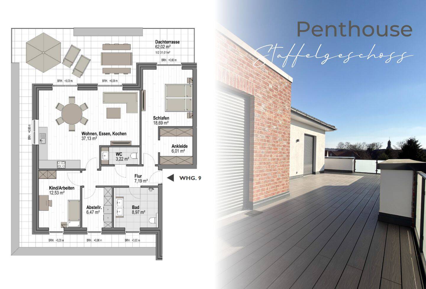 Exklusive Wohnung im Staffelgeschoss mit umlaufendem Balkon & möglicher KfW-Förderung! Ab sofort Bezugsfrei, 49448 Lemförde