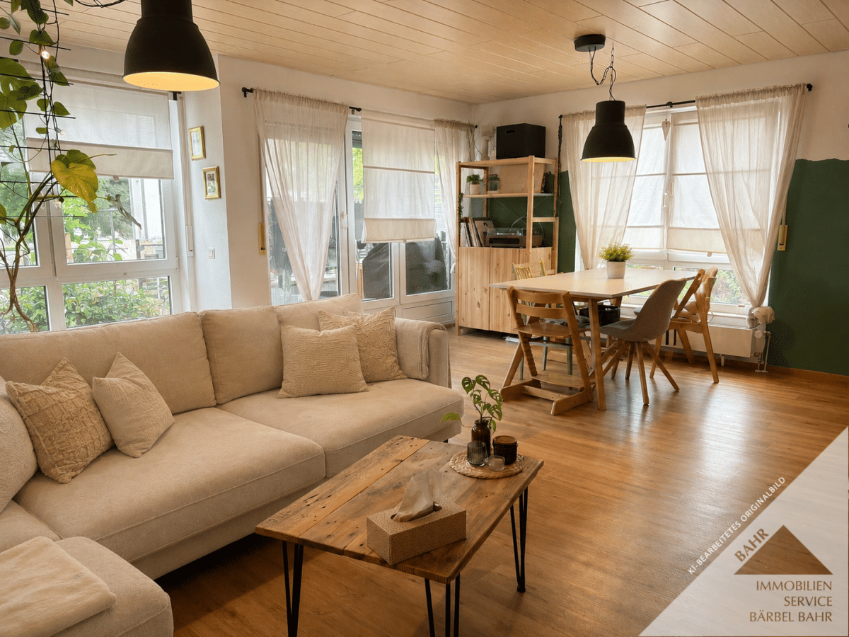 Wohnen mit Garten: Charmante 3-Zimmer Eigentumswohnung mit sonniger Südterrasse!, 71397 Leutenbach
