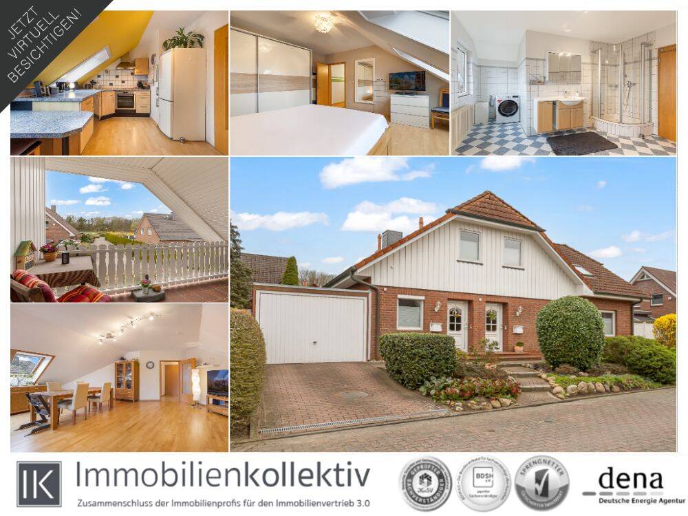 Top gepflegt in Sackgassenlage: Grundstücksanteil, Loggia, Parkett, Weitblick, Heizung & Küche 2019!, 21217 Seevetal