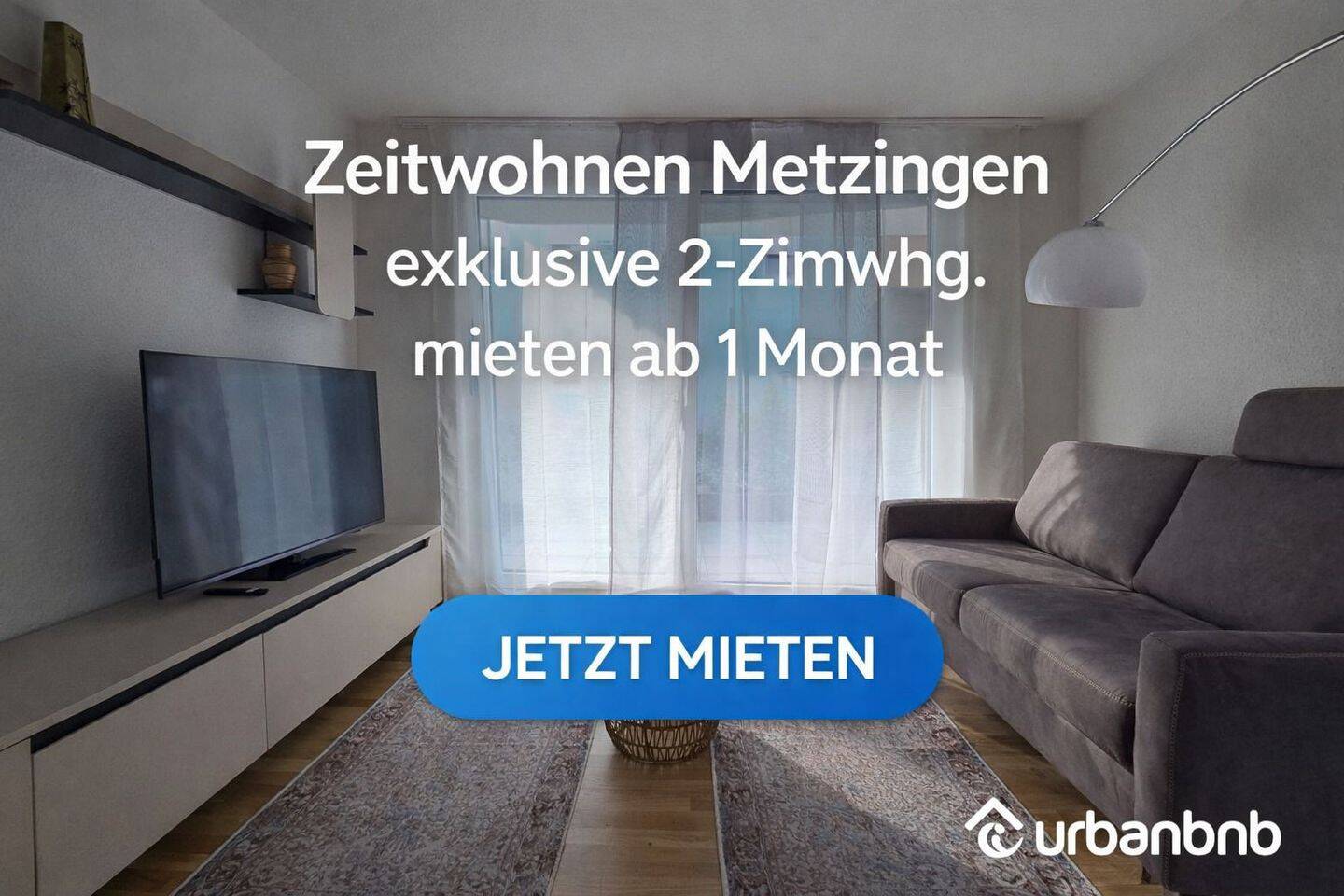 Möblierte 2-Zimmer-Wohnung in Metzingen – Wohnen auf Zeit ab 1 Monat, 72555 Metzingen