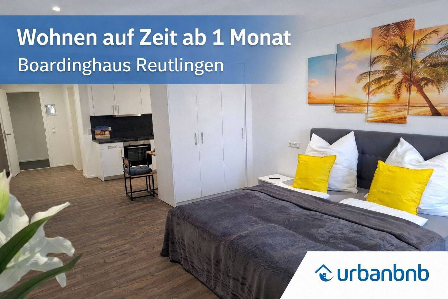 Boardinghaus 1-Zimmerwohnung Reutlingen – Wohnen auf Zeit ab 1 Monat, 72764 Reutlingen