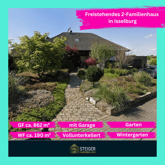 Freistehendes Ein-Zweifamilienhaus auf großzügigem Grundstück – Wohnen wie im Urlaub, 46419 Isselburg