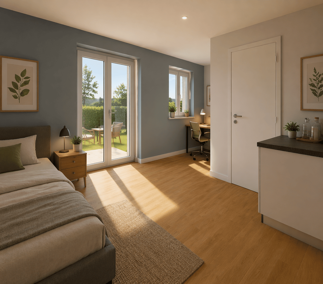 Tolles Zimmer mit Bad in einer modernen Vier-Personen-Wohngemeinschaft mit Bergblick, Einbauküche, Terrasse und Garten: Erstbezug, 83134 Prutting