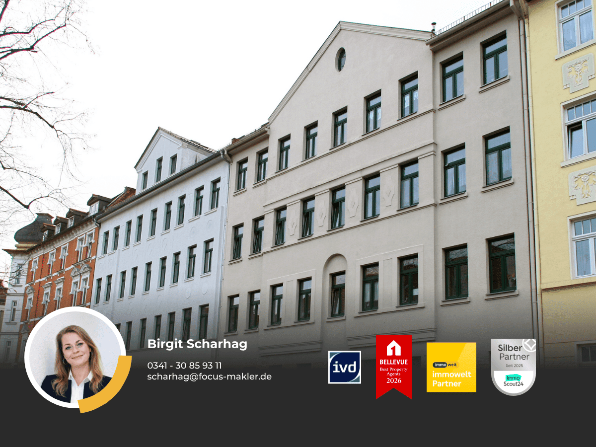 Markkleeberg – schöne 3-Zi-Wohnung mit Balkon, Laminat und Bad mit Wanne, 4416 Markkleeberg