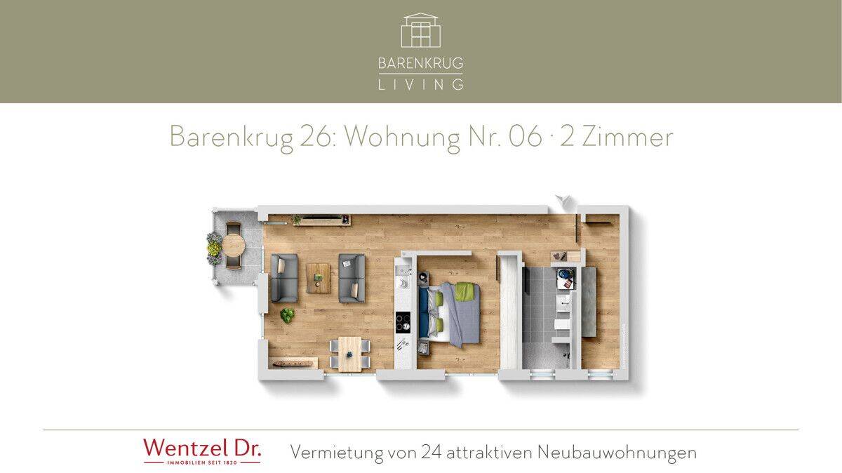 Neubau in Hamburg Farmsen-Berne – 2 Zimmer mit Wohlfühlfaktor – Wentzel Dr., 22159 Hamburg (Wandsbek Bramfeld Farmsen-Berne Sasel Tonndorf)