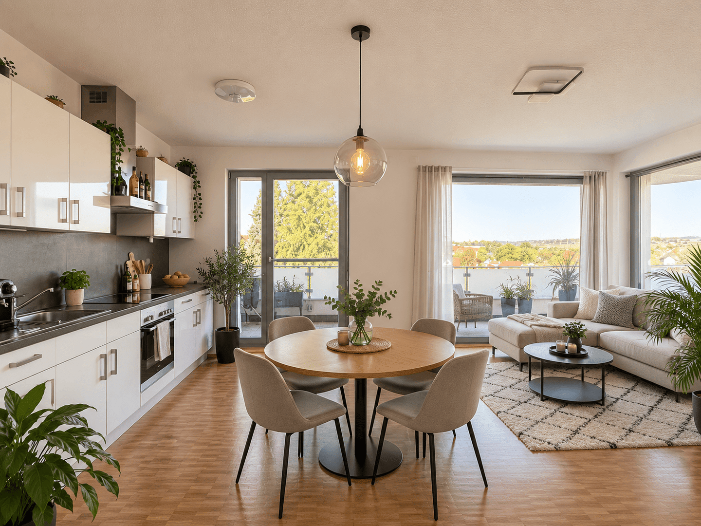 Dachgeschoss-Wohnung mit Dachterrasse, Aufzug und Tiefgarage, 71691 Freiberg am Neckar