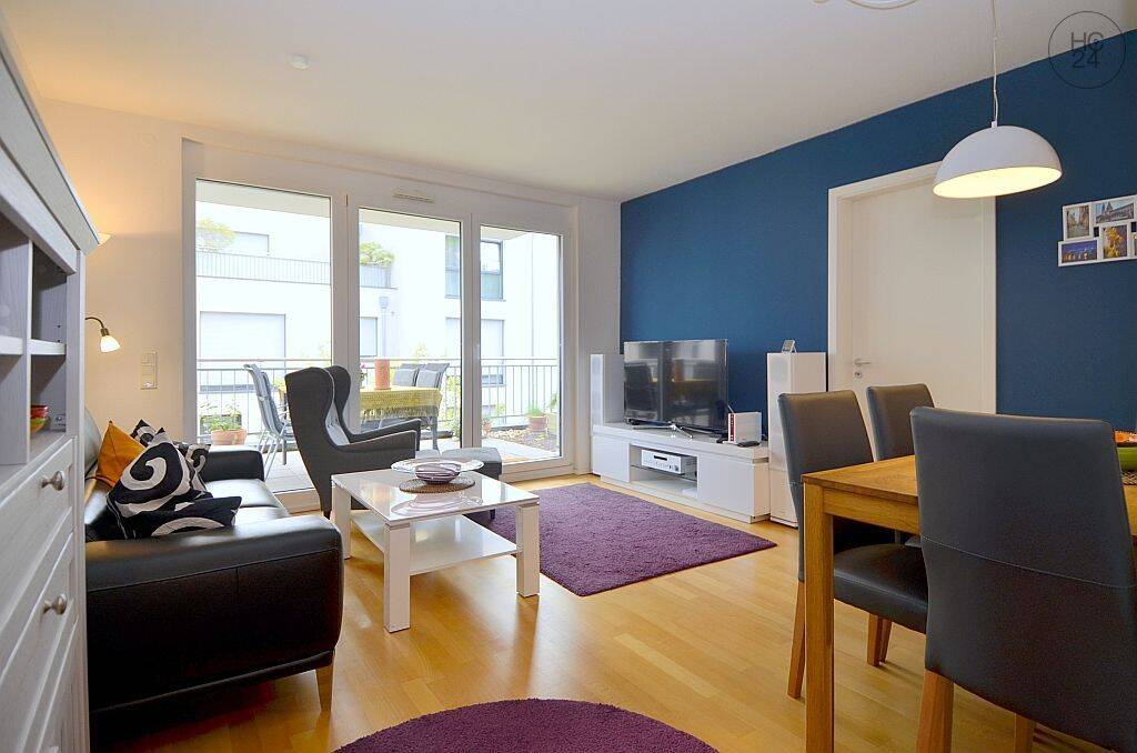 Helle charmant möblierte 2,5-Zimmer Wohnung mit Terrasse und Internet in Mainz-Laubenheim, 55130 Mainz (Laubenheim Weisenau)