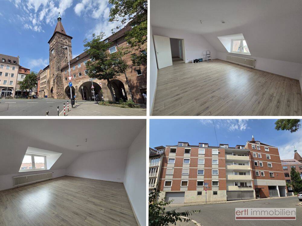 * TOLLE LAGE * großzügige DG-Single-Wohnung in der Altstadt – St. SEBALD – nahe FAU/WISO, 90403 Nürnberg (Gleißbühl Lorenz Sebald)