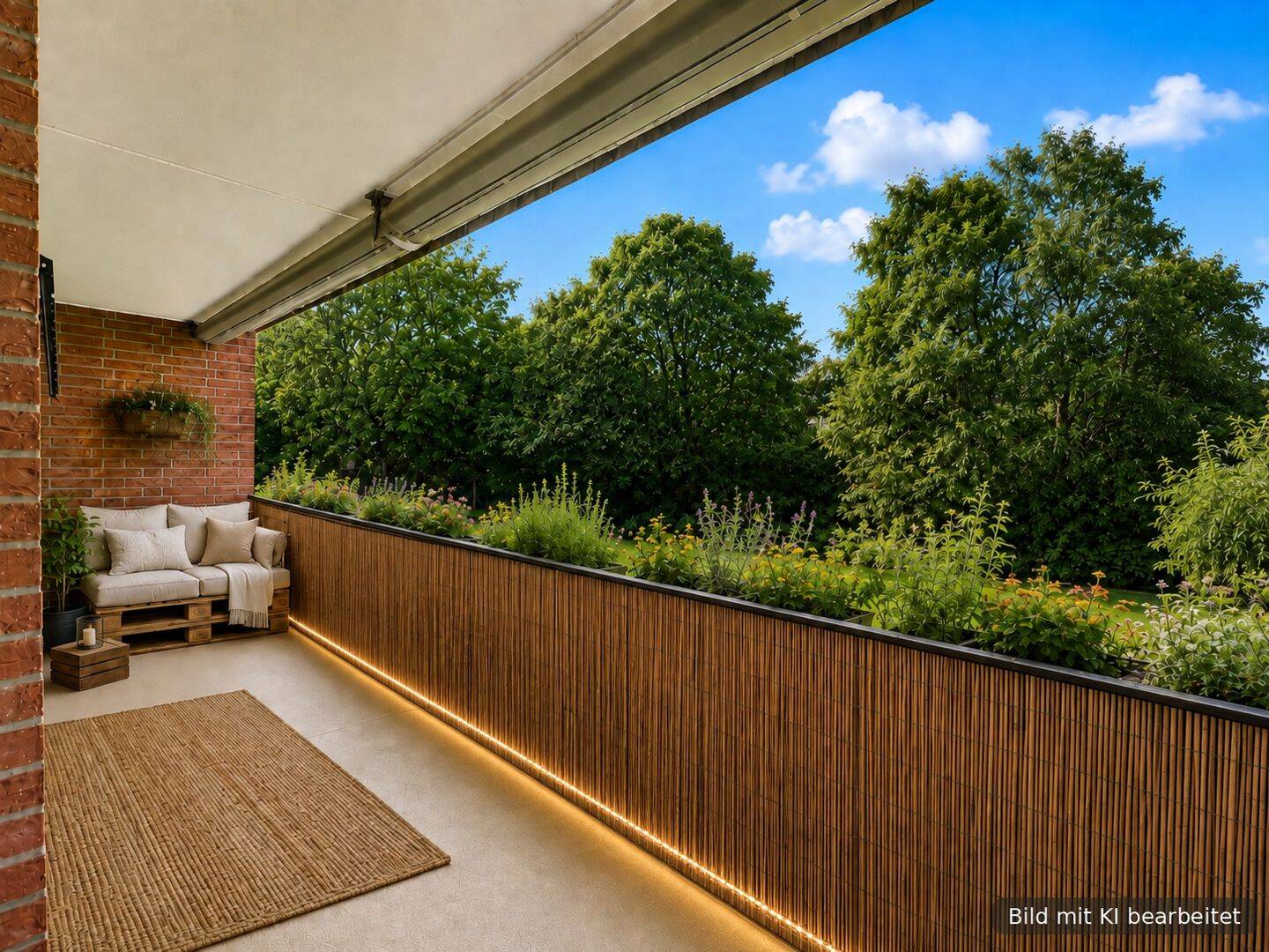 Großer geschützter Balkon mit Blick ins Grüne – 3 Zimmer mit Potenzial und eine eigene Garage, 22149 Hamburg (Wandsbek Rahlstedt Tonndorf)