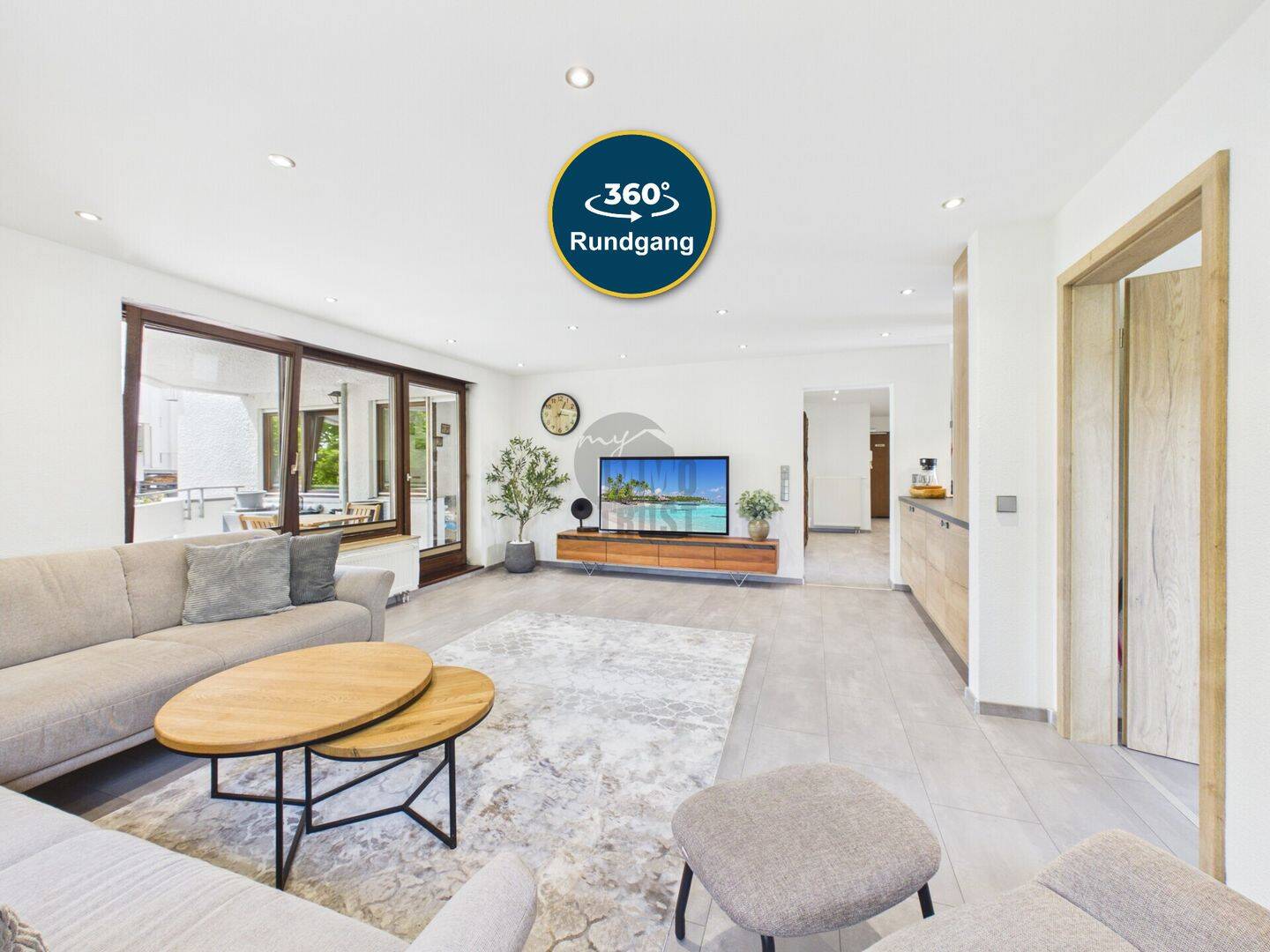 MODERNISIERTE 4,5-ZIMMER-WOHNUNG MIT HOCHWERTIGER EINBAUKÜCHE & GROSSEM SÜD-WEST-BALKON IN HEGNACH, 71334 Waiblingen