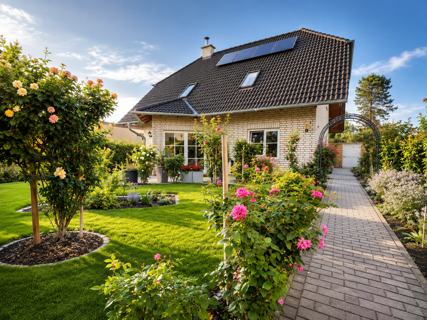 Gepflegtes Einfamilienhaus mit flexiblem Raumkonzept, großem Garten & Photovoltaik, 12355 Berlin (Neukölln Kolonie Platanenblick Rudow Siedl. An der Rudower Höhe)