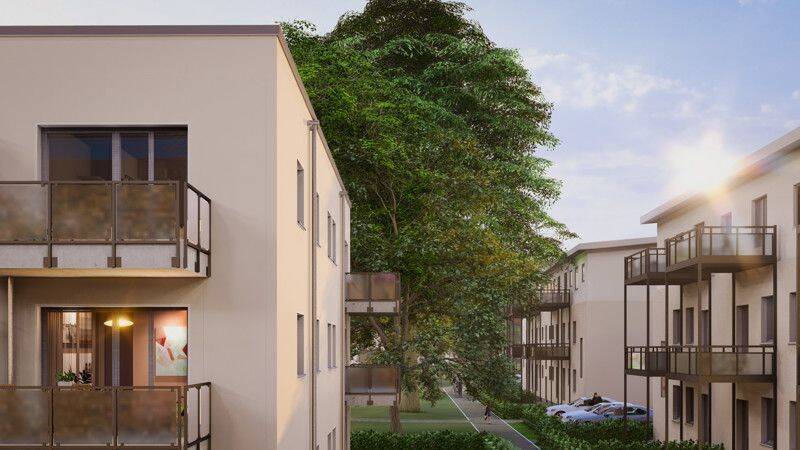 bezugsfertiger Neubau – 2-Zimmer-Whg. mit Balkon oder Terrasse – offene Küche, 47259 Duisburg (Huckingen Hüttenheim Mündelheim Ungelsheim Wanheim-Angerhausen)