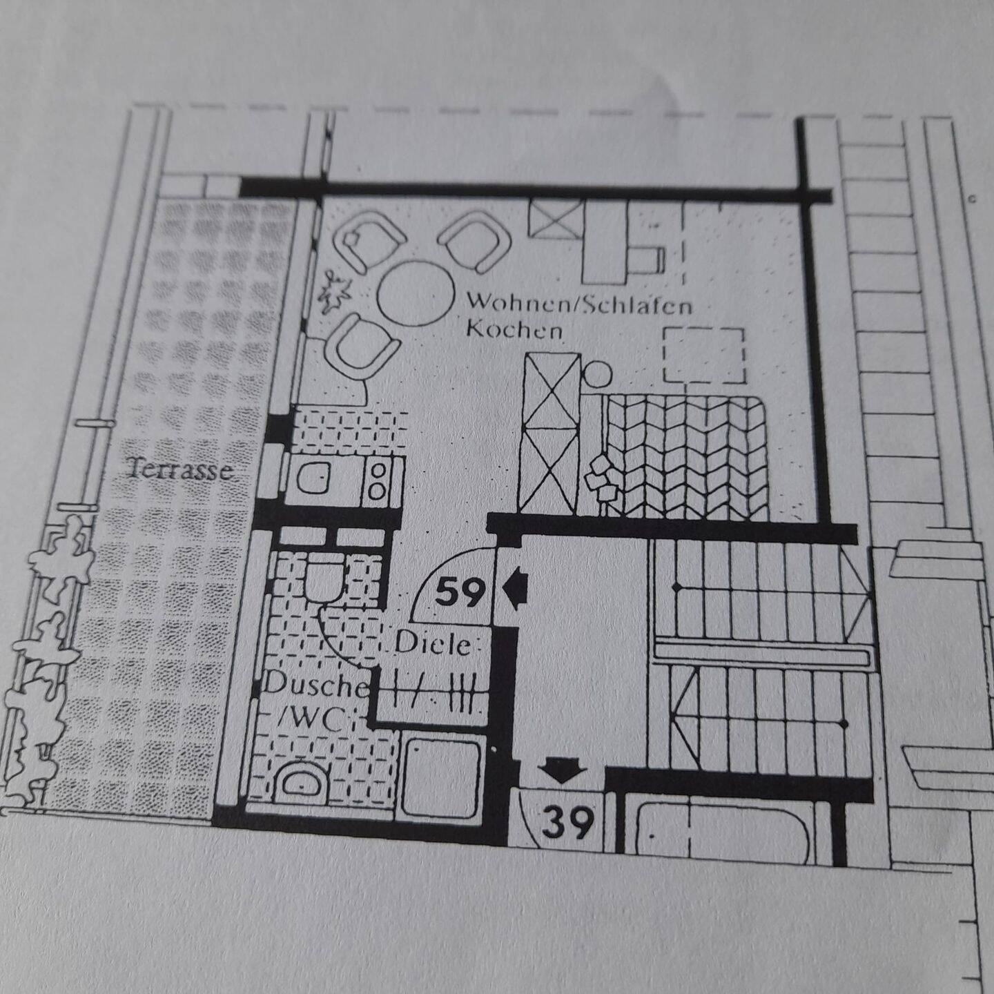 1-Zimmer-Dachgeschosswohnung mit Dachterrasse und Bahnhofsnähe in Forchheim, 91301 Forchheim