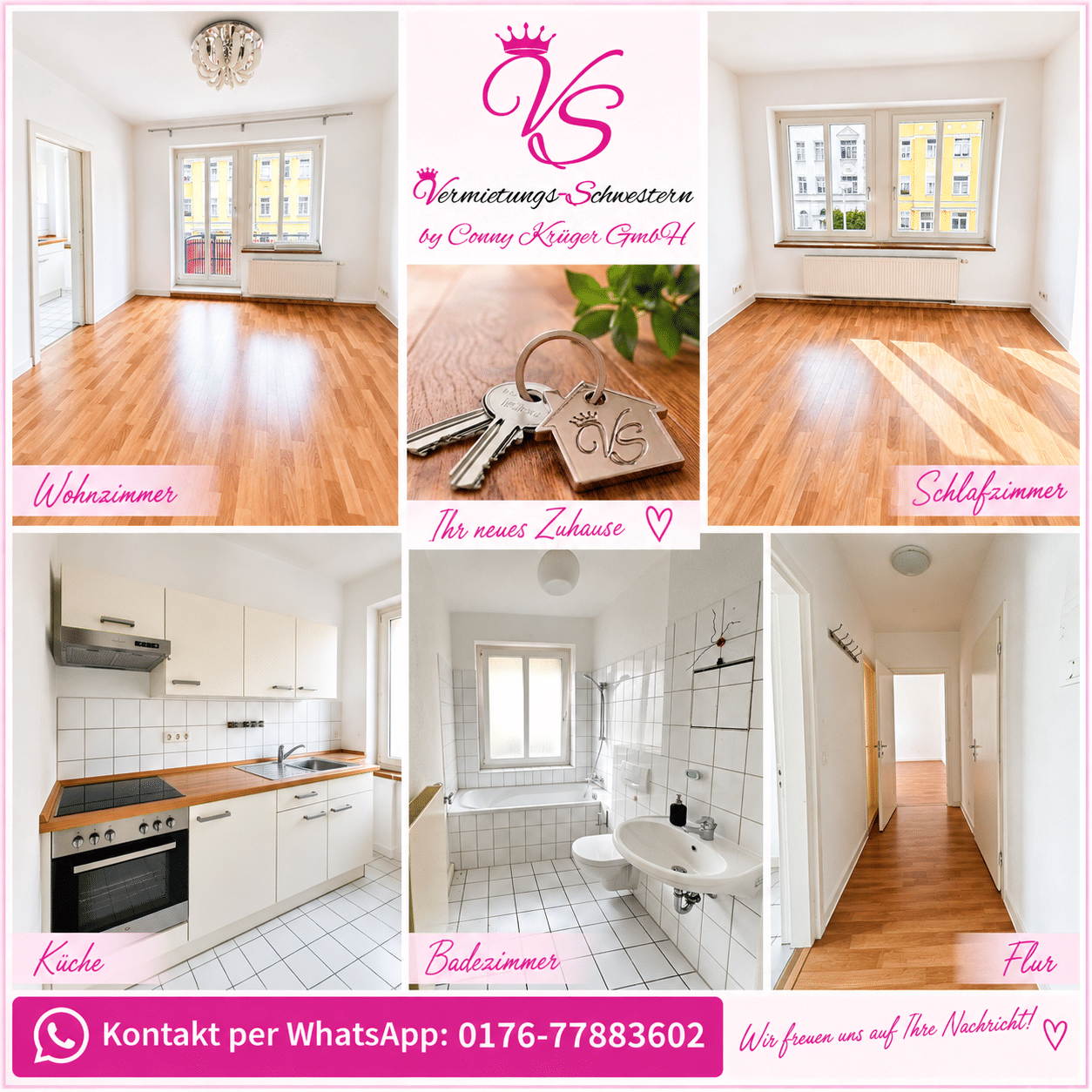 2- Zimmer mit Balkon und EBK in zentraler Lage von Chemnitz, 9126 Chemnitz (Altchemnitz Bernsdorf Gablenz Lutherviertel Sonnenberg)