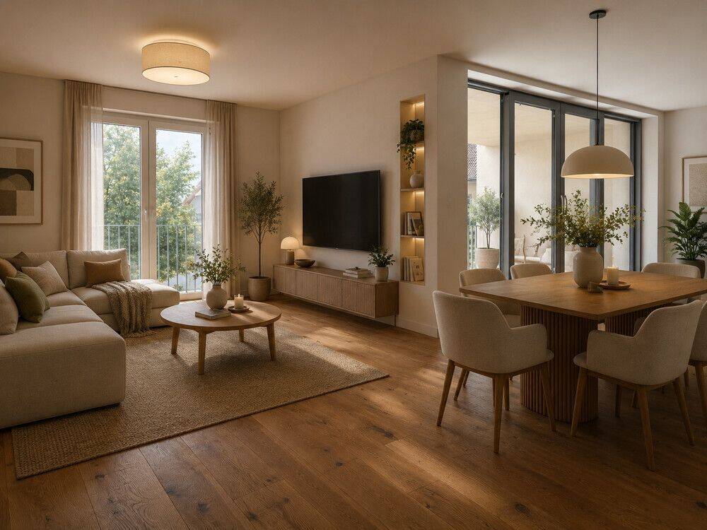 Einziehen und wohlfühlen: Hochwertige 3-Zimmer-Wohnung mit großer Loggia, 55271 Stadecken-Elsheim