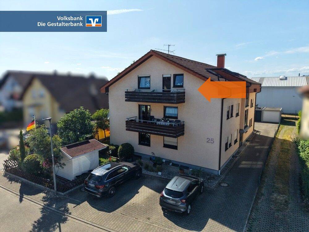 *** Praktische Dachgeschosswohnung mit Balkon und Terrasse in beliebter Lage von Sinzheim-Kartung ***, 76547 Sinzheim