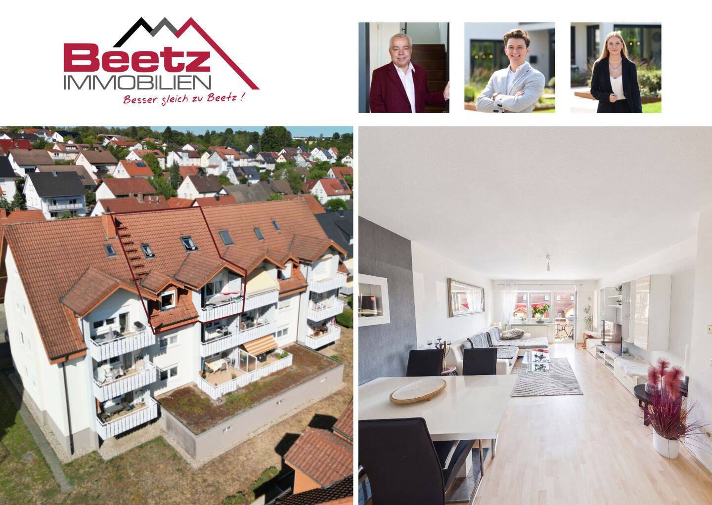 Leben auf zwei Ebenen – Maisonette-Wohnung in ruhiger, zentraler Lage von Sinsheim, 74889 Sinsheim