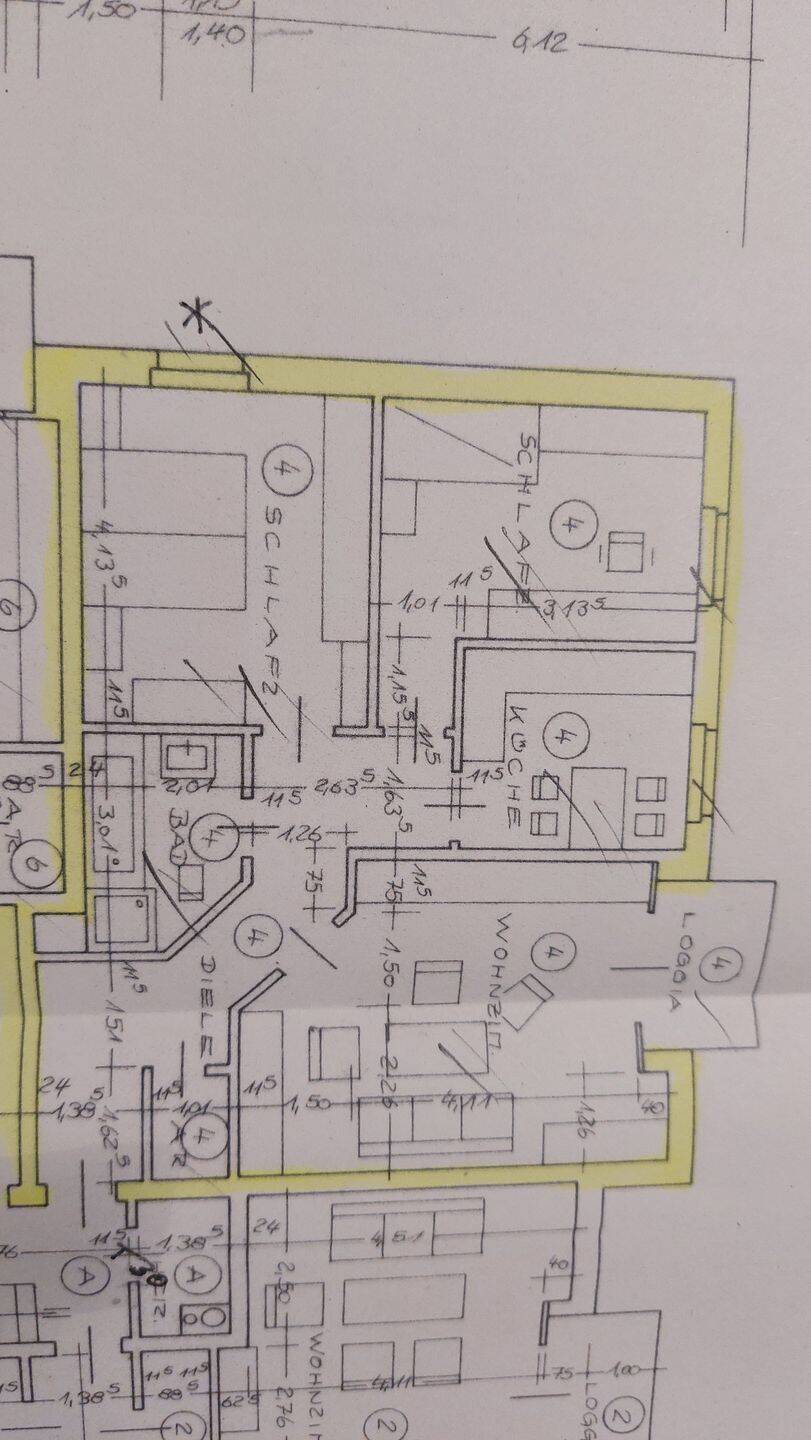3 Zimmerwohnung, K/AR/B renoviert, hell, 46325 Borken