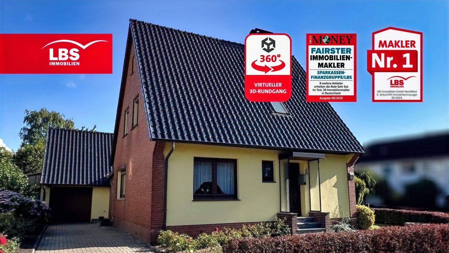 Vielseitiges Einfamilienhaus mit zwei Bädern, Terrasse und Garten, 26919 Brake (Unterweser)