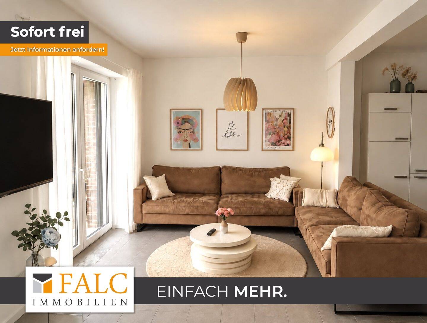 Dreizimmerwohnung im Erdgeschoss mit Loggia und kleinen Garten, 41379 Brüggen