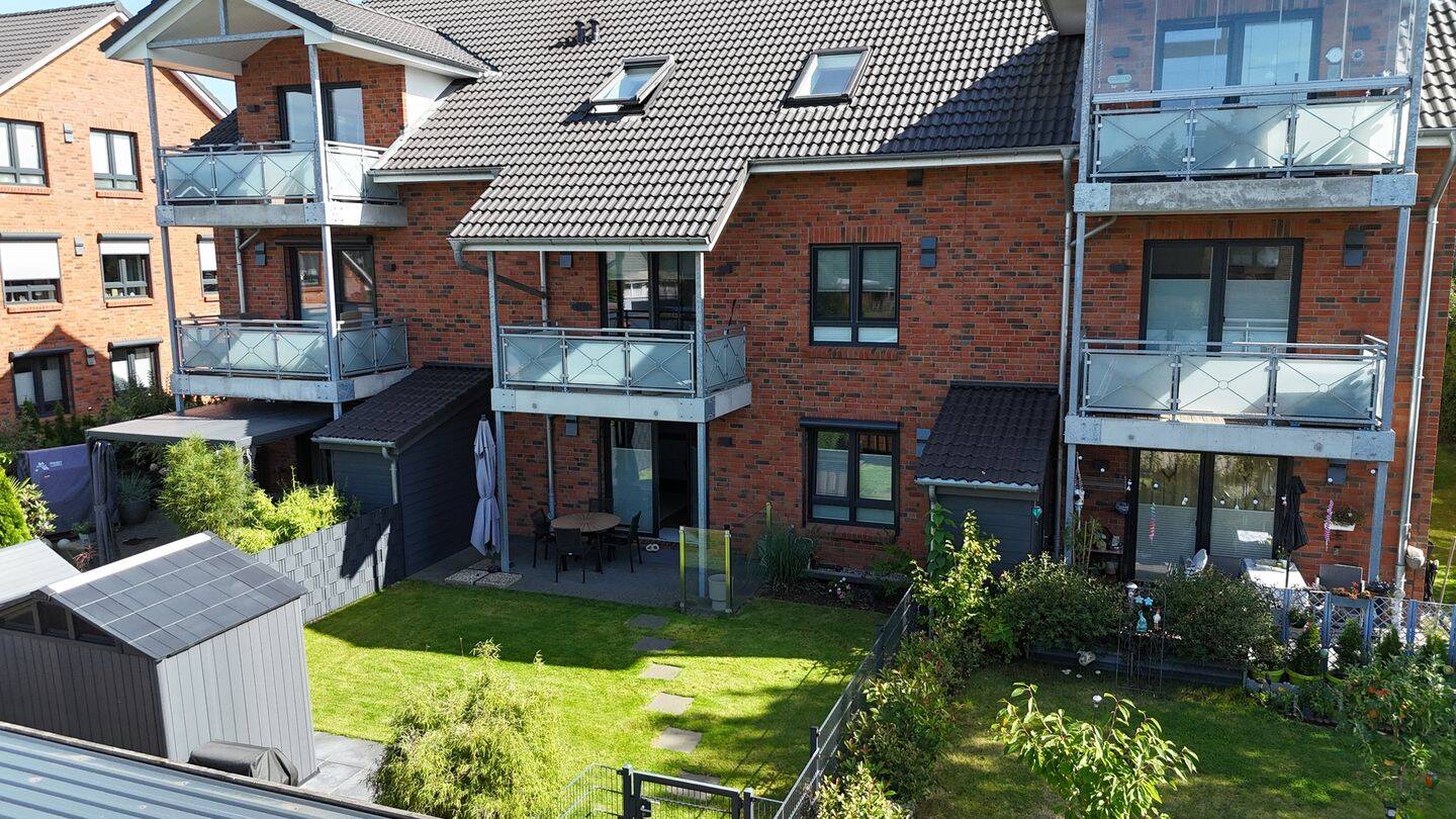 Moderne und barrierefreie 2-Zimmer-Erdgeschosswohnung mit Terrasse und Garten, 24536 Neumünster (Brachenfeld Einfeld Tungendorf)