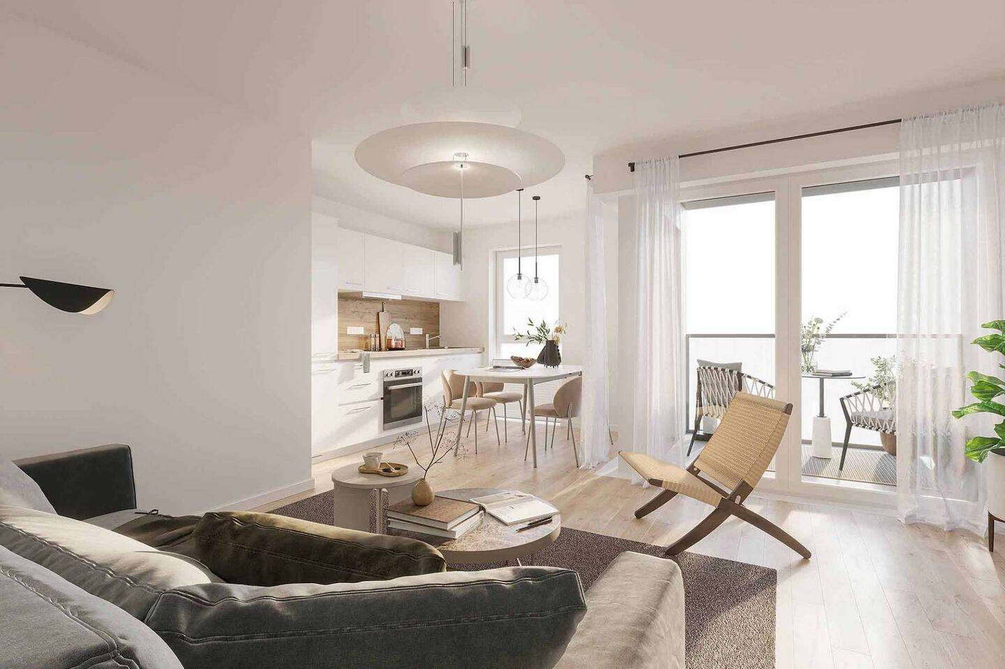 Moderne 2-Zimmer-Wohnung mit Einbauküche und Balkon, 91052 Erlangen (Anger Erlangen-Ost Erlangen-Süd Innenstadt)
