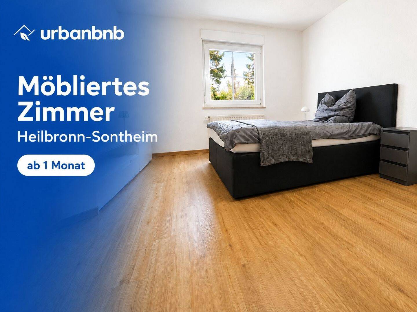 Möbliertes WG-Zimmer in Heilbronn – Wohnen auf Zeit ab 1 Monat, 74081 Heilbronn (Horkheim Klingenberg Sontheim)