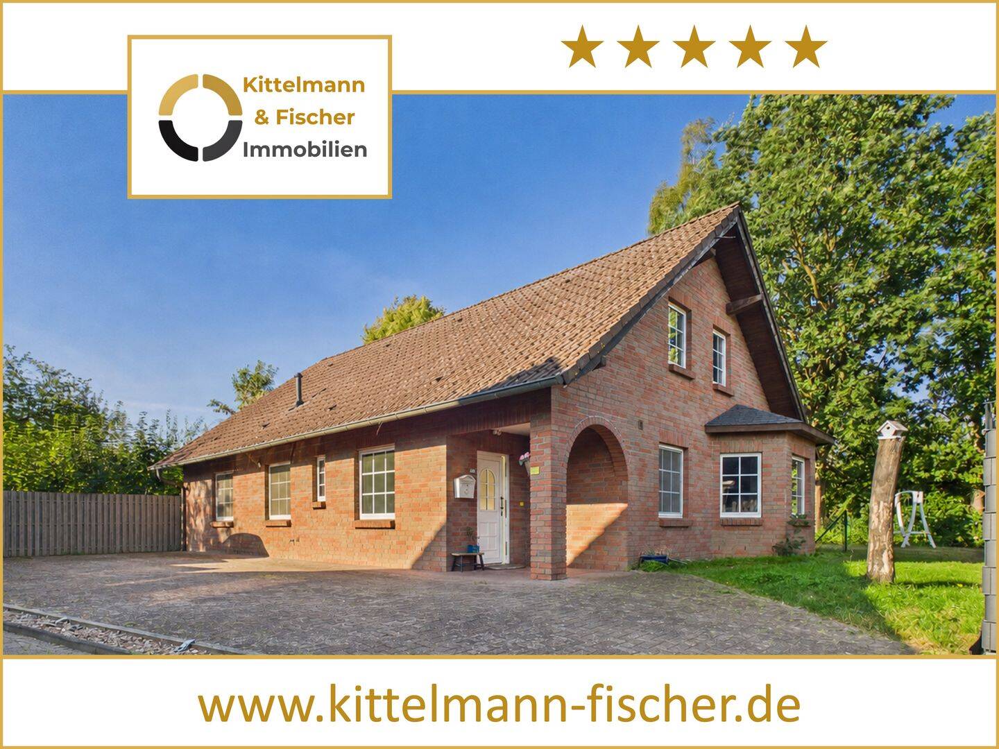 Barrierefreies Erdgeschoss und 172m²: sechs Zimmer, Kamin und Garten auf 543 m² in Leiferde b. GF, 38542 Leiferde