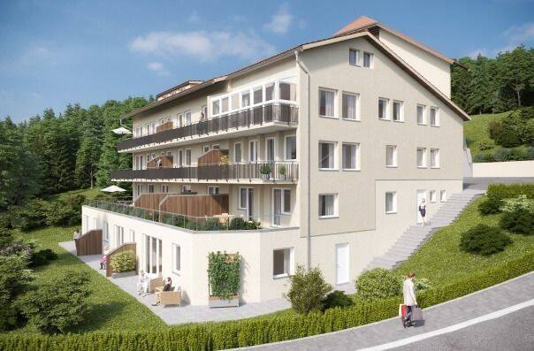 Exklusives Wohnvergnügen: Moderne Eleganz mit Terrasse und traumhafter Aussicht, 75323 Bad Wildbad