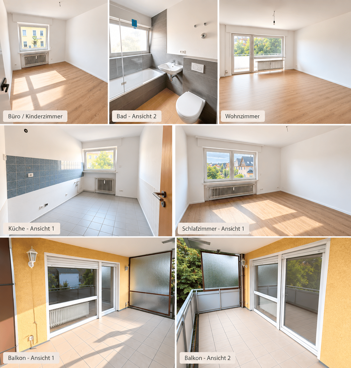 Frisch renovierte 3-Zimmer-Wohnung mit großem Südbalkon & Garage, 31812 Bad Pyrmont