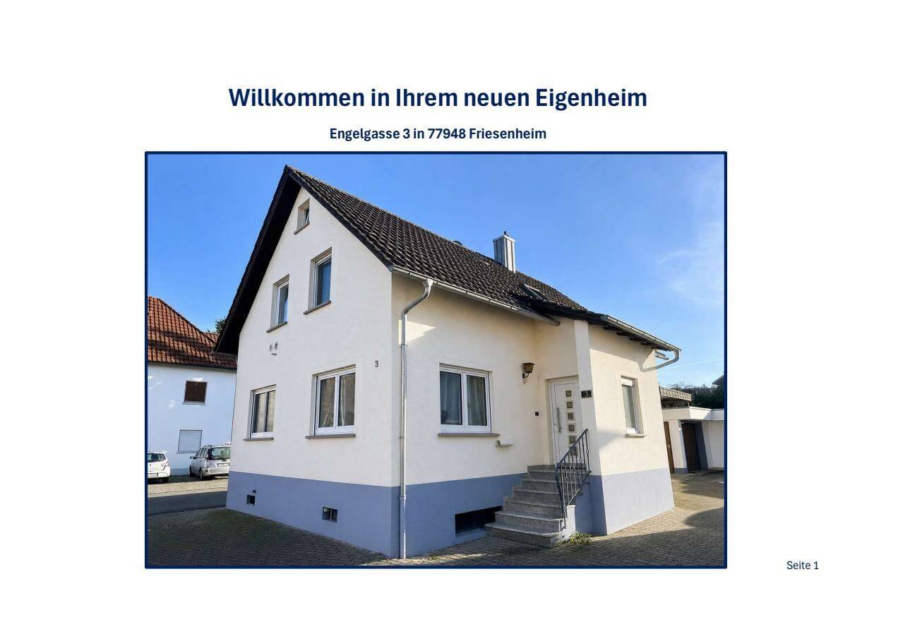 Gepflegtes Einfamilienhaus mit Garten & Dachterrasse, 77948 Friesenheim