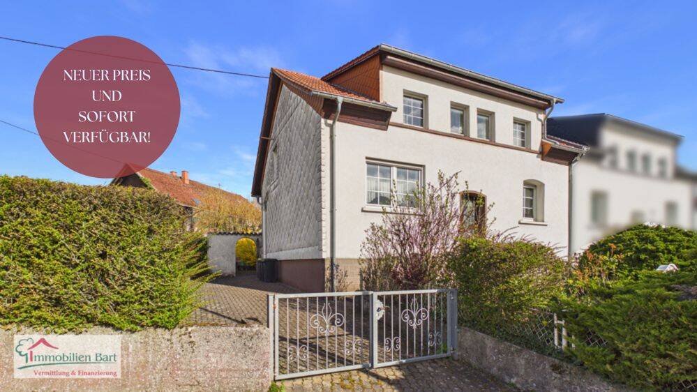 SOFORT VERFÜGBAR: WOHNHAUS IN ORSCHOLZ MIT 3 SCHLAFZIMMERN UND WINTERGARTEN SOWIE GARTEN, 66693 Mettlach
