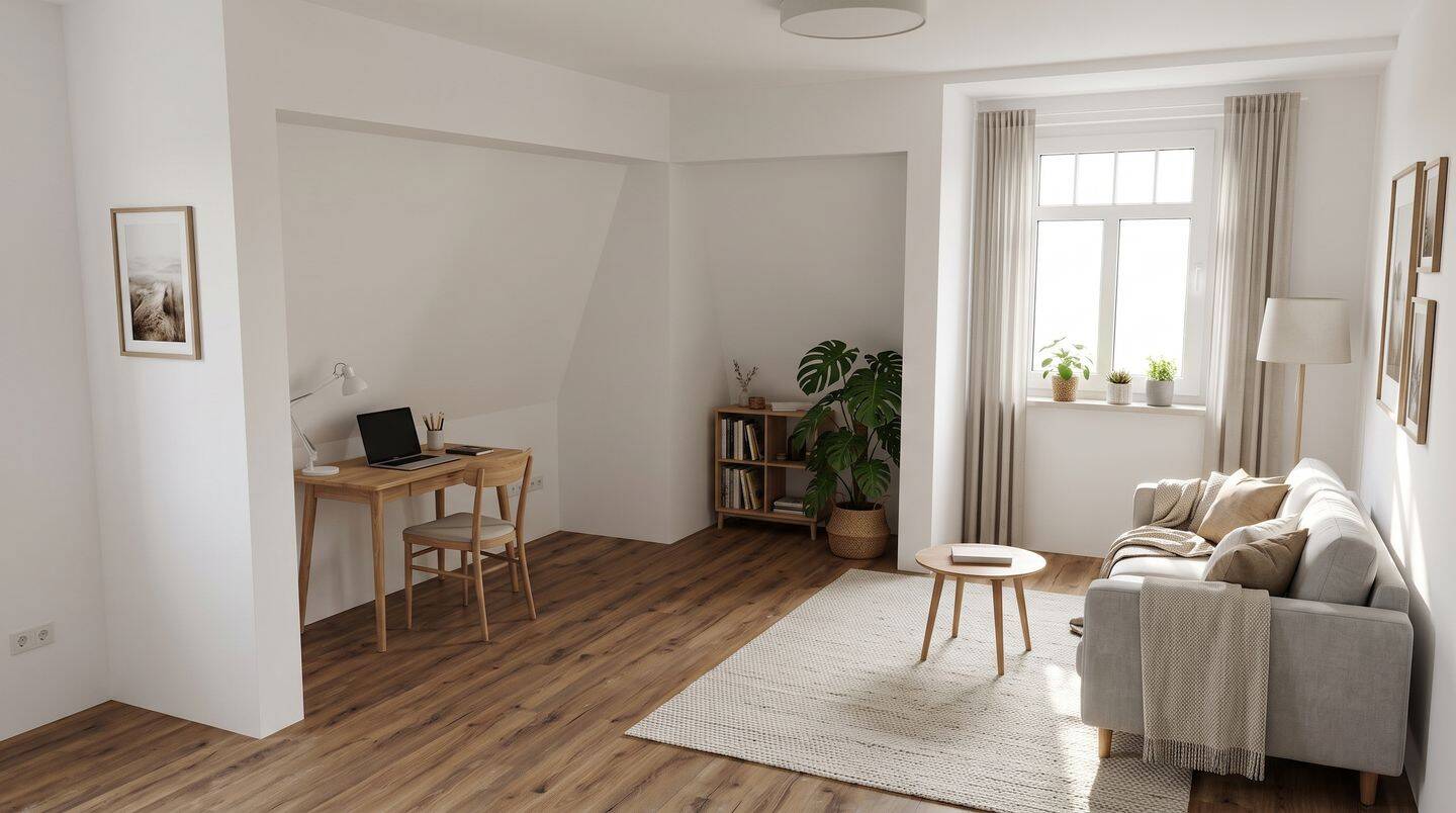 Erstbezug nach Kernsanierung: Stilvolles 105m²-Wohnidyll oder Büro in historischer Parkvilla, 7957 Langenwetzendorf