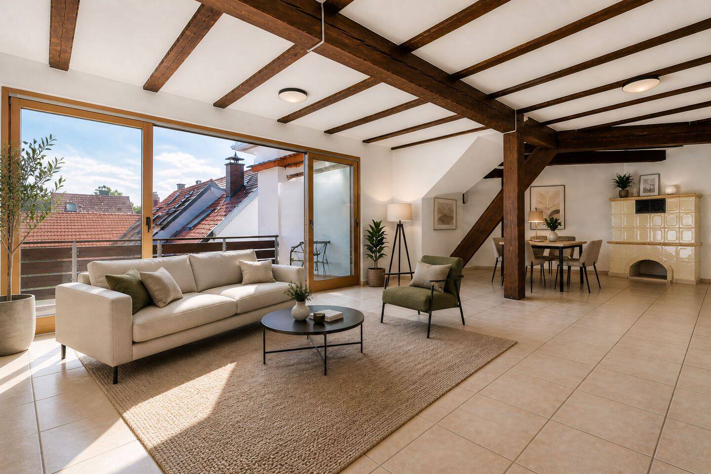 Großzügigkeit neu definiert: Historischer Charme trifft auf zeitlose Maisonette mit 200 m² Potenzial, 97215 Simmershofen