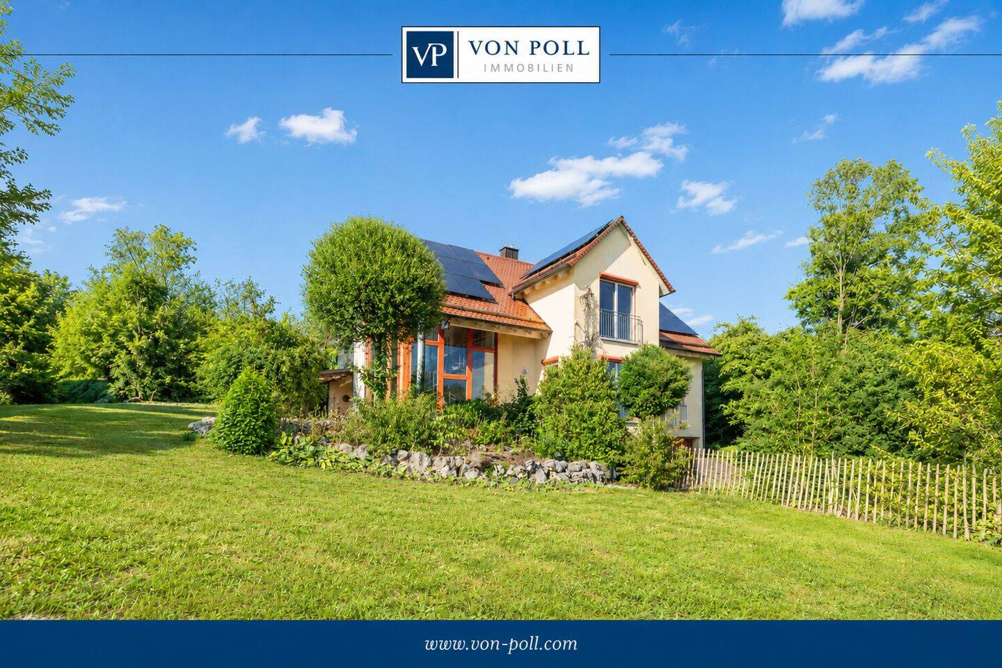 Exklusives Einfamilienhaus mit herrlichem Ausblick, idyllischem Garten, Doppelgarage und Sauna, 86739 Ederheim