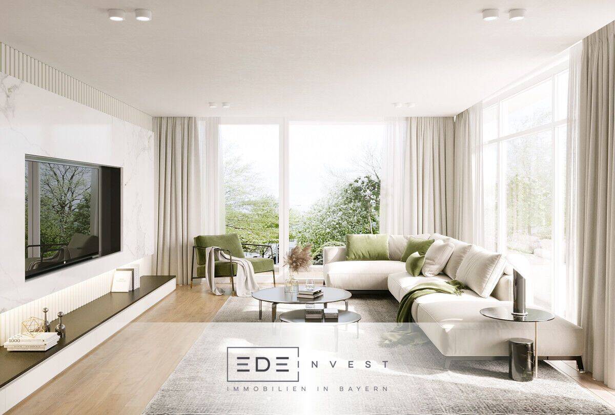 3 Zimmer Erdgeschosswohnung mit überdachter Terrasse am Schwabinger Bach, 80804 München (Schwabing-Freimann Schwabing-West)
