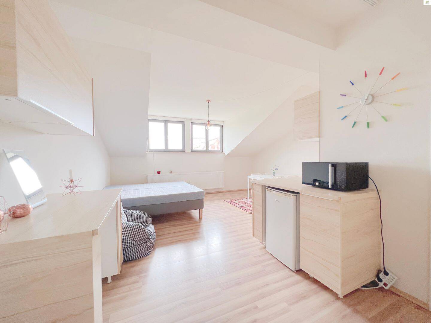 Möbliertes, Dach-Apartment mit Badewanne!, 1097 Dresden (Innere Neustadt Leipziger Vorstadt Pieschen-Nord/Trachenberge Äußere Neustadt)