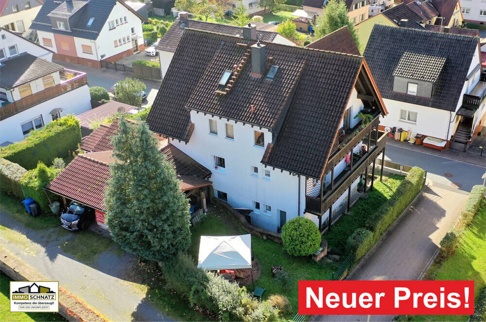 Neuer Preis!: Zwei Wohnungen – ein Preis. Wohnen, wo andere Urlaub machen, mit Garten & Carport, 64747 Breuberg