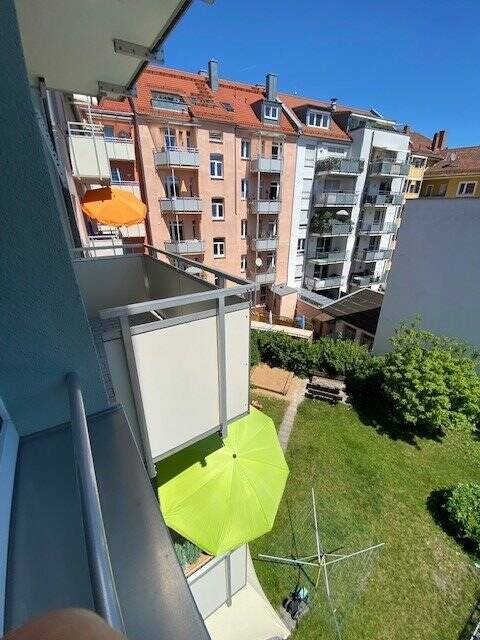 Für Treppensteiger – 2-Zimmer-Wohnung mit Balkon in der Nürnberger Südstadt, Halskestr. 3 – 4. OG ohne Aufzug, 90459 Nürnberg